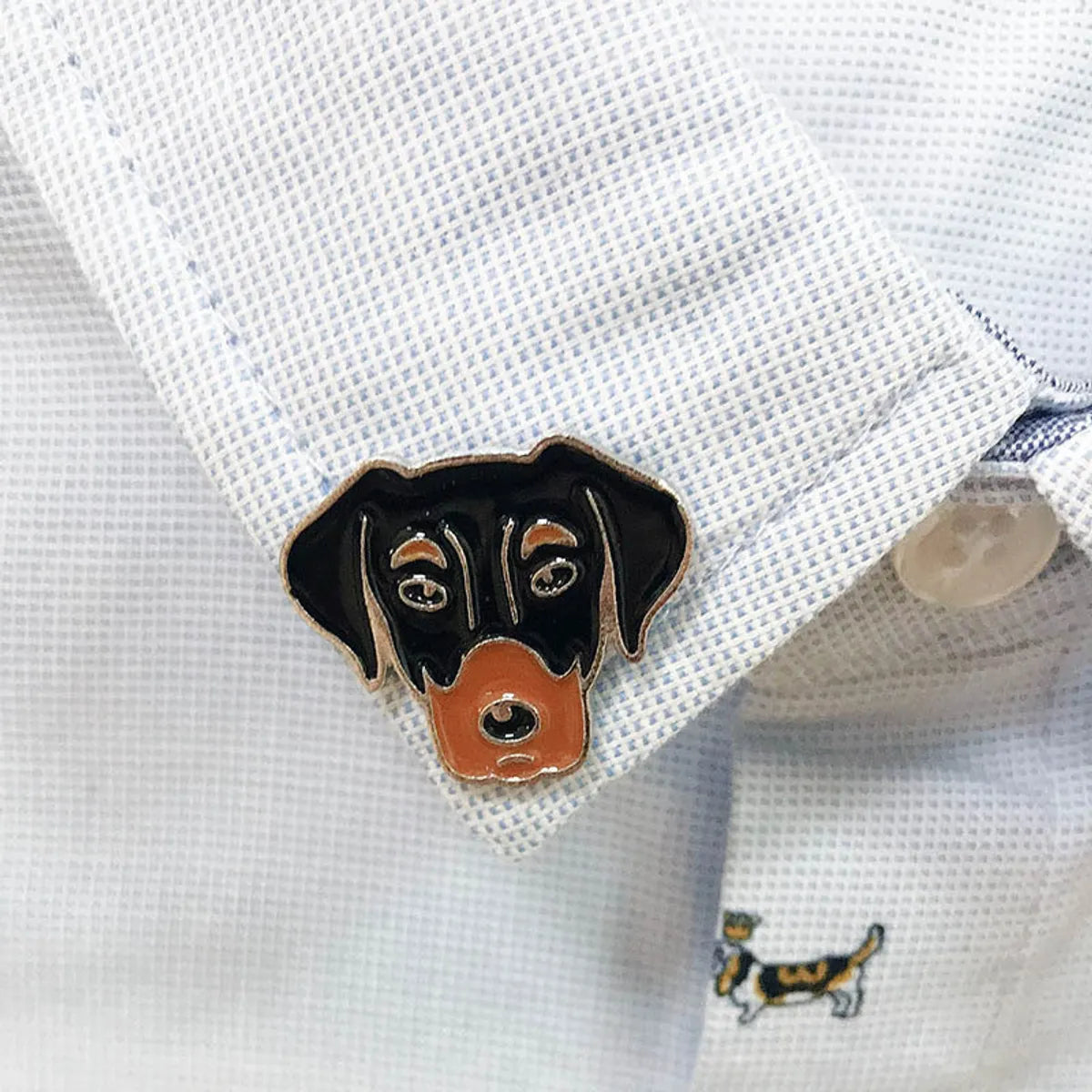 Cute Animal Dog Alloy Enamel Unisex Brooches