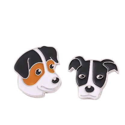 Cute Animal Dog Alloy Enamel Unisex Brooches