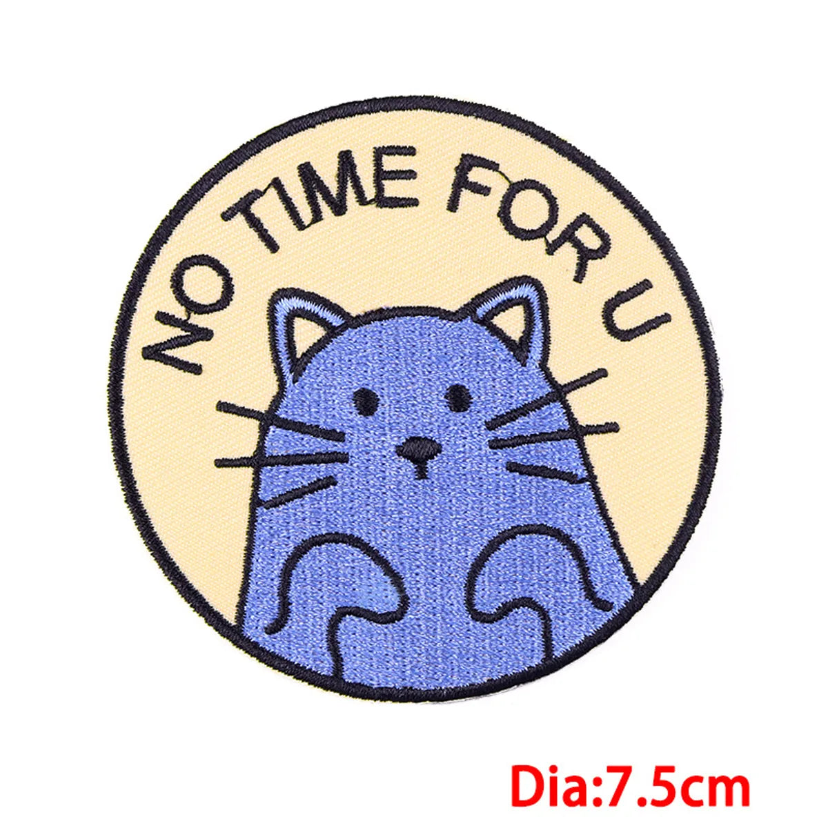 New Cartoon Cute Cat Embroidery Cloth Sticker