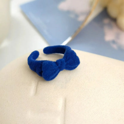 Cute Animal Heart Shape Rose Alloy Flannel Wholesale Open Ring