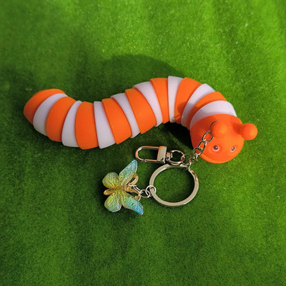 Cute Animal Insect Alloy Bag Pendant Keychain