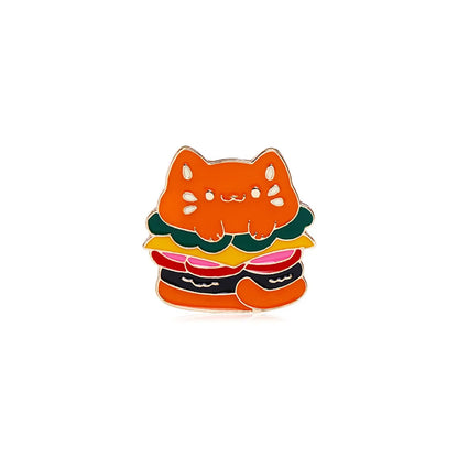 Cute Animal Metal Enamel Unisex Brooches