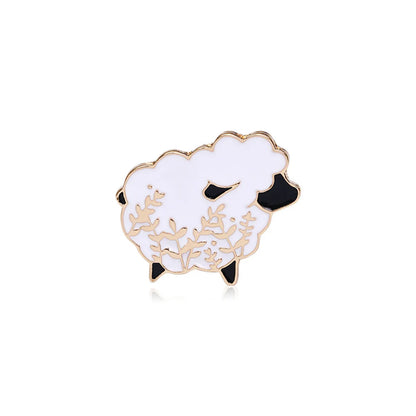 Cute Animal Metal Enamel Unisex Brooches