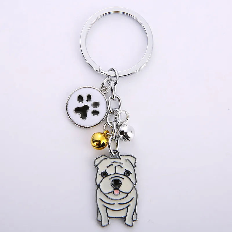 Cute Animal Metal Unisex Bag Pendant Keychain