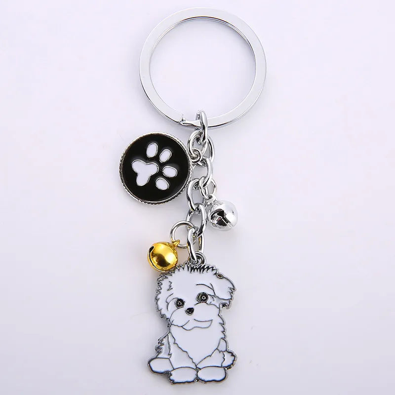 Cute Animal Metal Unisex Bag Pendant Keychain