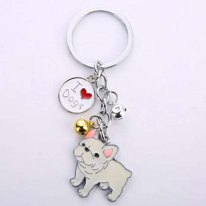 Cute Animal Metal Unisex Bag Pendant Keychain