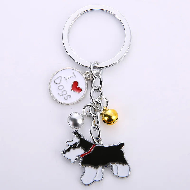 Cute Animal Metal Unisex Bag Pendant Keychain