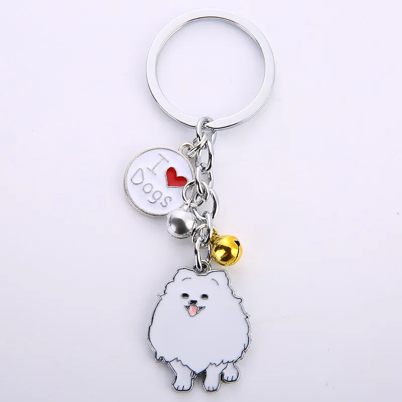 Cute Animal Metal Unisex Bag Pendant Keychain