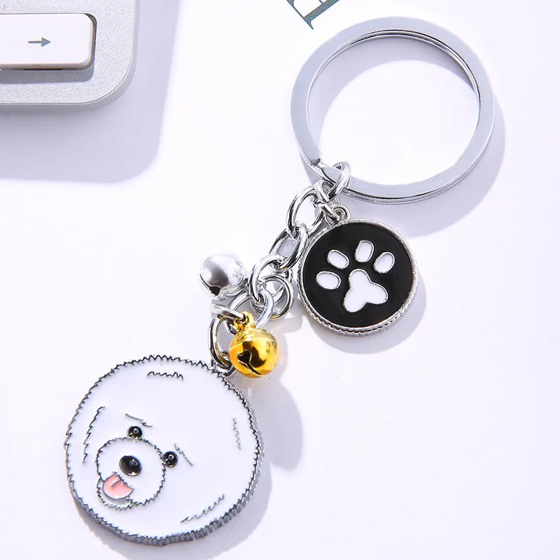 Cute Animal Metal Unisex Bag Pendant Keychain