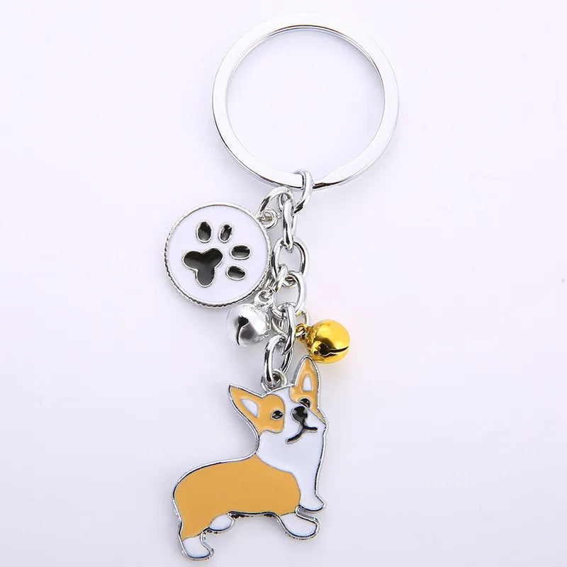 Cute Animal Metal Unisex Bag Pendant Keychain