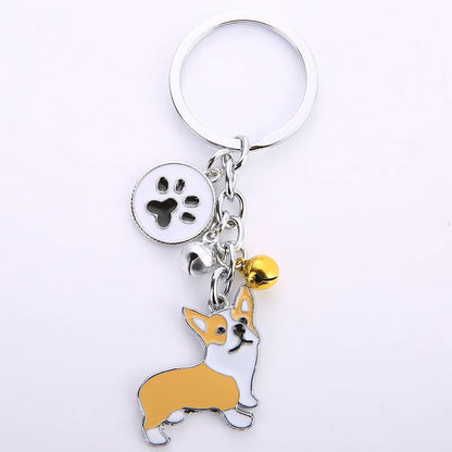 Cute Animal Metal Unisex Bag Pendant Keychain