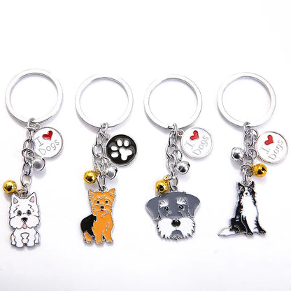 Cute Animal Metal Unisex Bag Pendant Keychain