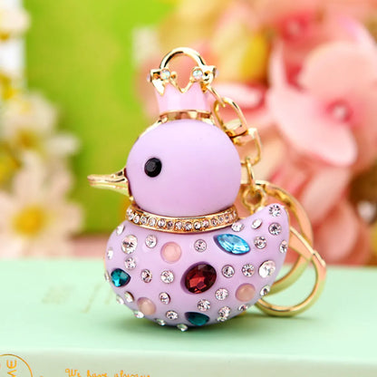 Cute Animal Metal Women'S Bag Pendant Keychain