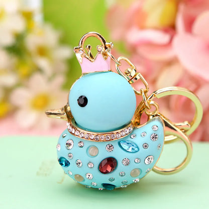 Cute Animal Metal Women'S Bag Pendant Keychain