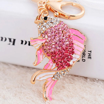 Cute Animal Metal Women'S Bag Pendant Keychain