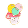 Cute Animal Mushroom Alloy Stoving Varnish Unisex Brooches