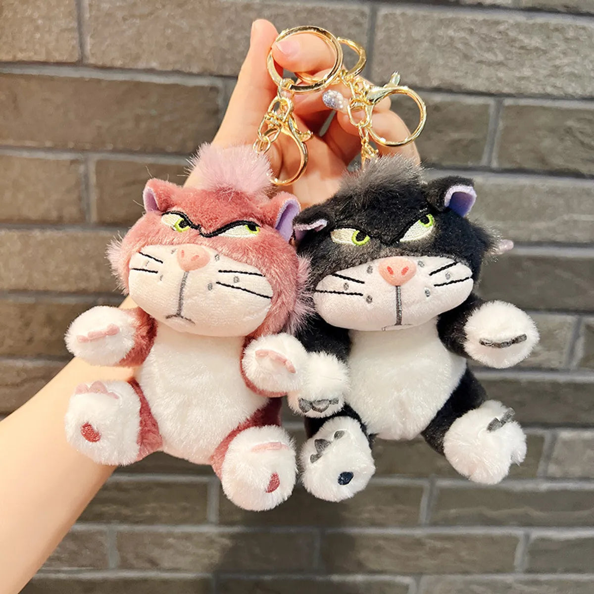 Cute Animal Pp Cotton Women'S Bag Pendant Keychain