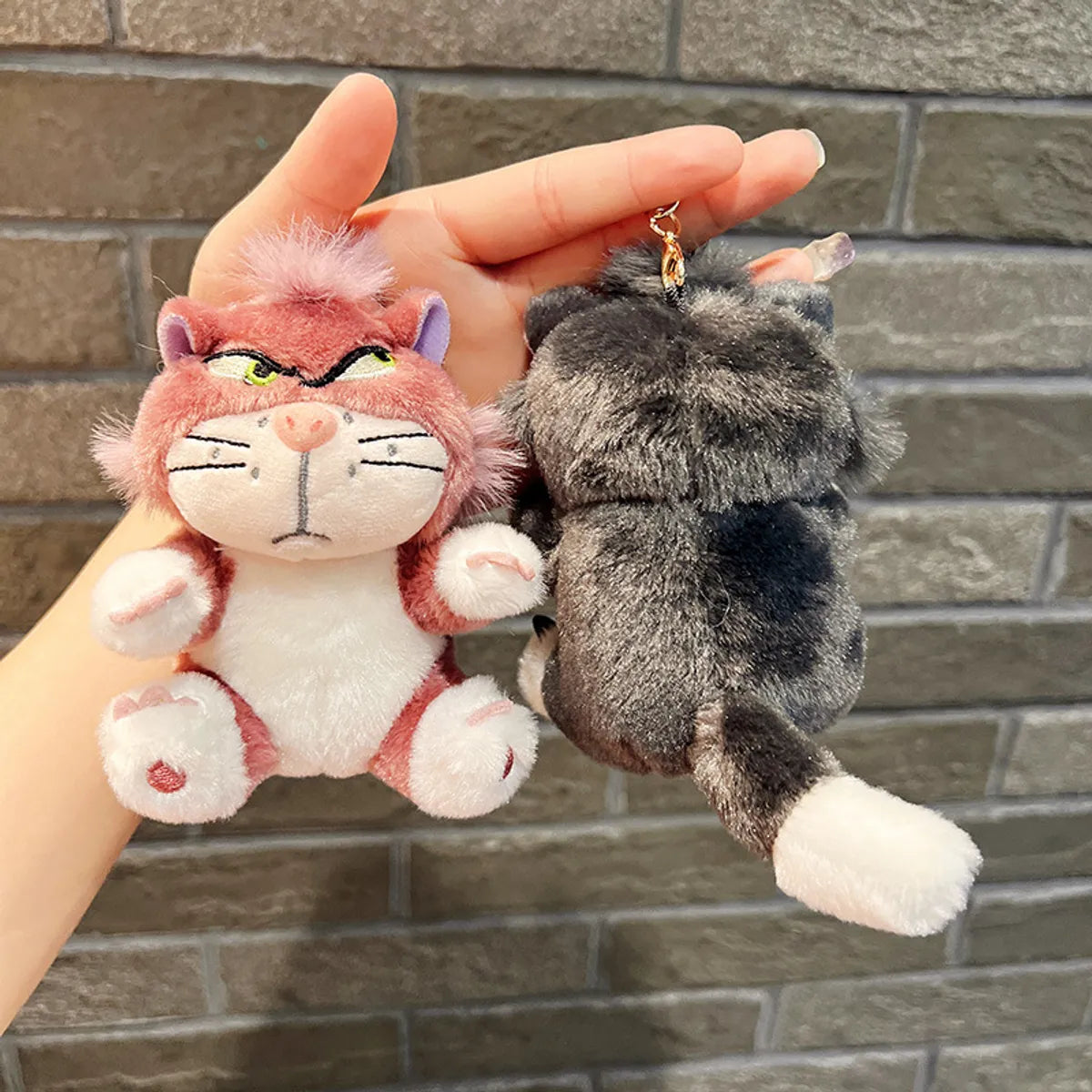 Cute Animal Pp Cotton Women'S Bag Pendant Keychain