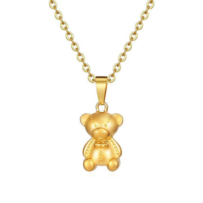 Cute Animal Stainless Steel Plating Pendant Necklace