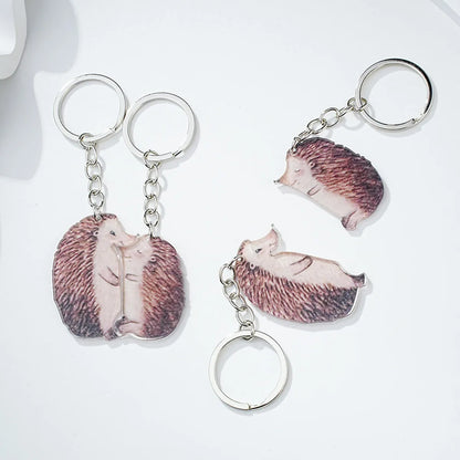 Cute Animal Wood Women'S Bag Pendant Keychain