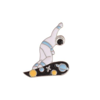 Cute Astronaut Alloy Unisex Brooches