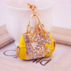 Cute Bag Alloy Inlaid Zircon Women'S Bag Pendant Keychain