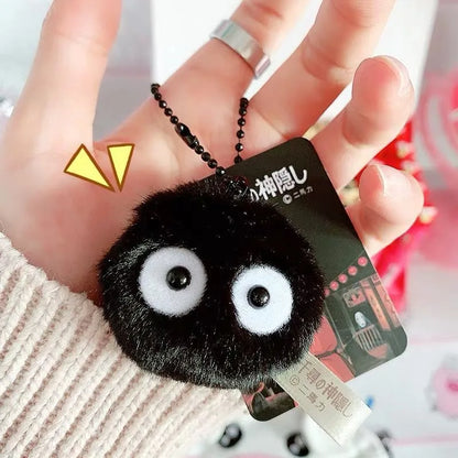 Cute Ball Plush Keychain