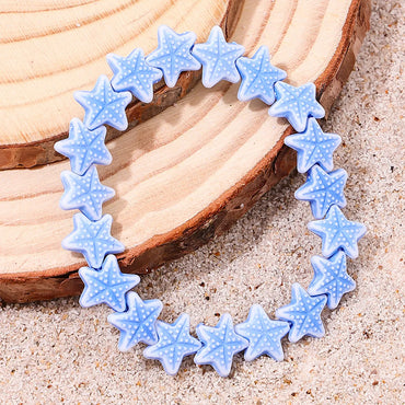 Cute Beach Sweet Starfish Synthetic Resin Beaded Women'S Bracelets