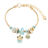 Cute Bear Bow Knot Gold Plated Rhinestones 304 Stainless Steel Alloy Wholesale Bracelets