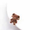 Cute Bear Plastic Flocking Women'S Open Ring 1 Piece