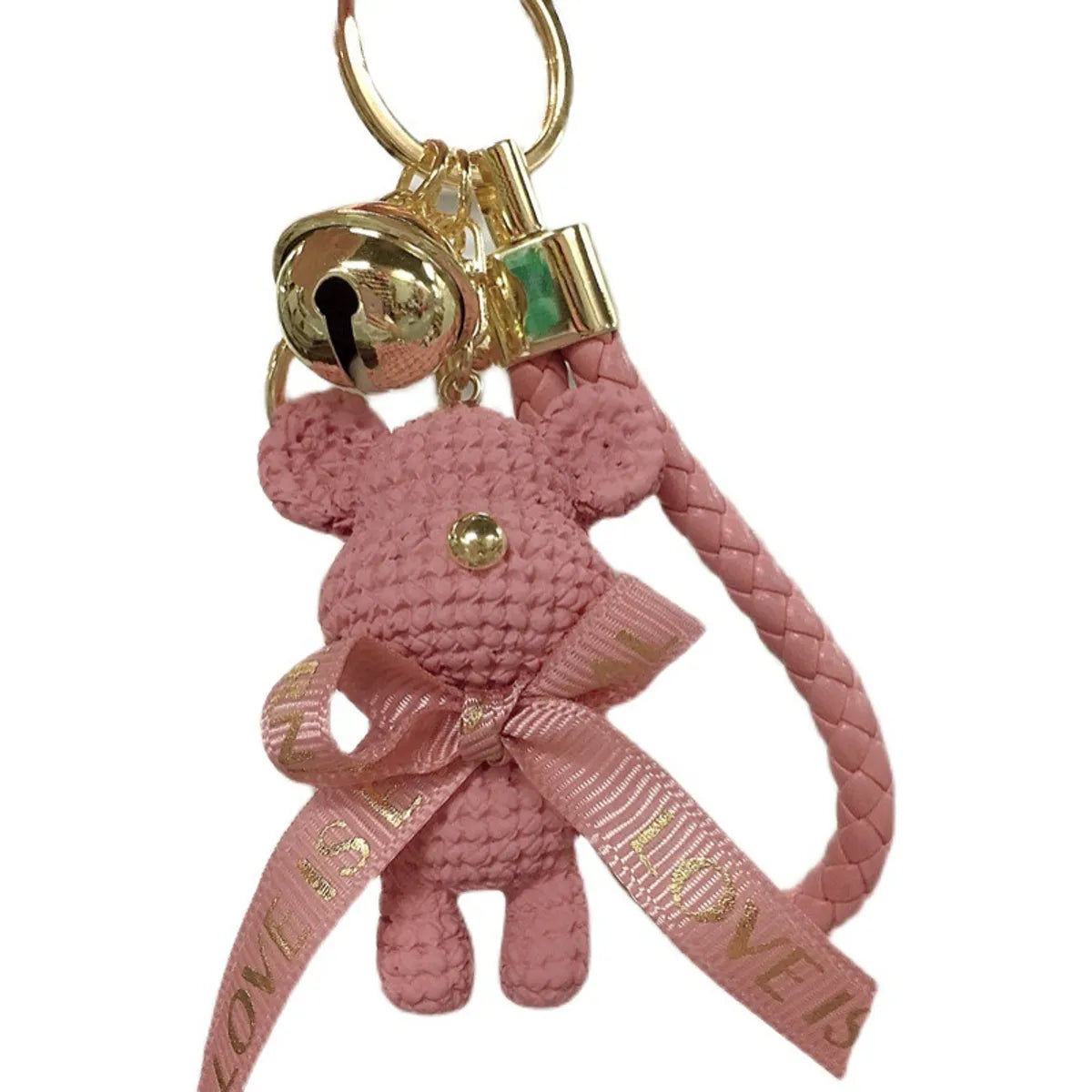 Cute Bear Resin Metal Unisex Bag Pendant Keychain