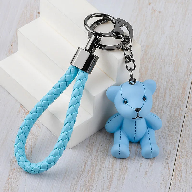 Cute Bear Resin Women'S Bag Pendant Keychain