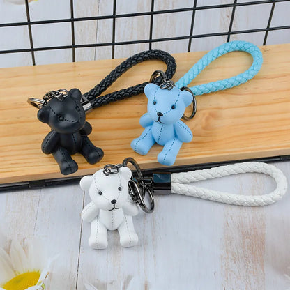 Cute Bear Resin Women'S Bag Pendant Keychain