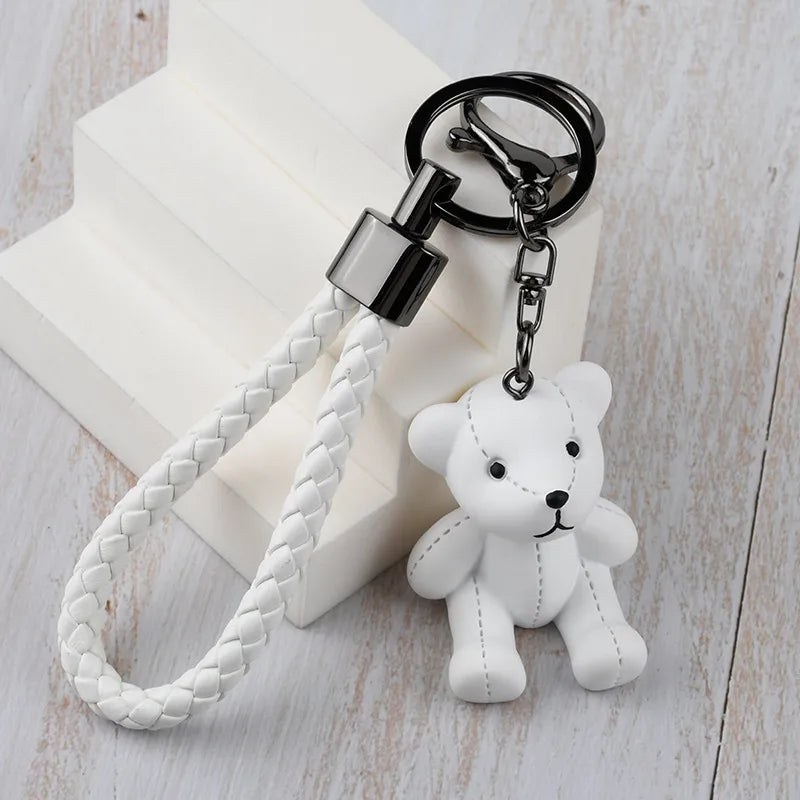 Cute Bear Resin Women'S Bag Pendant Keychain