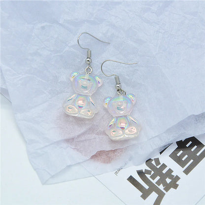 Cute Bear Resin Women'S Drop Earrings 1 Pair