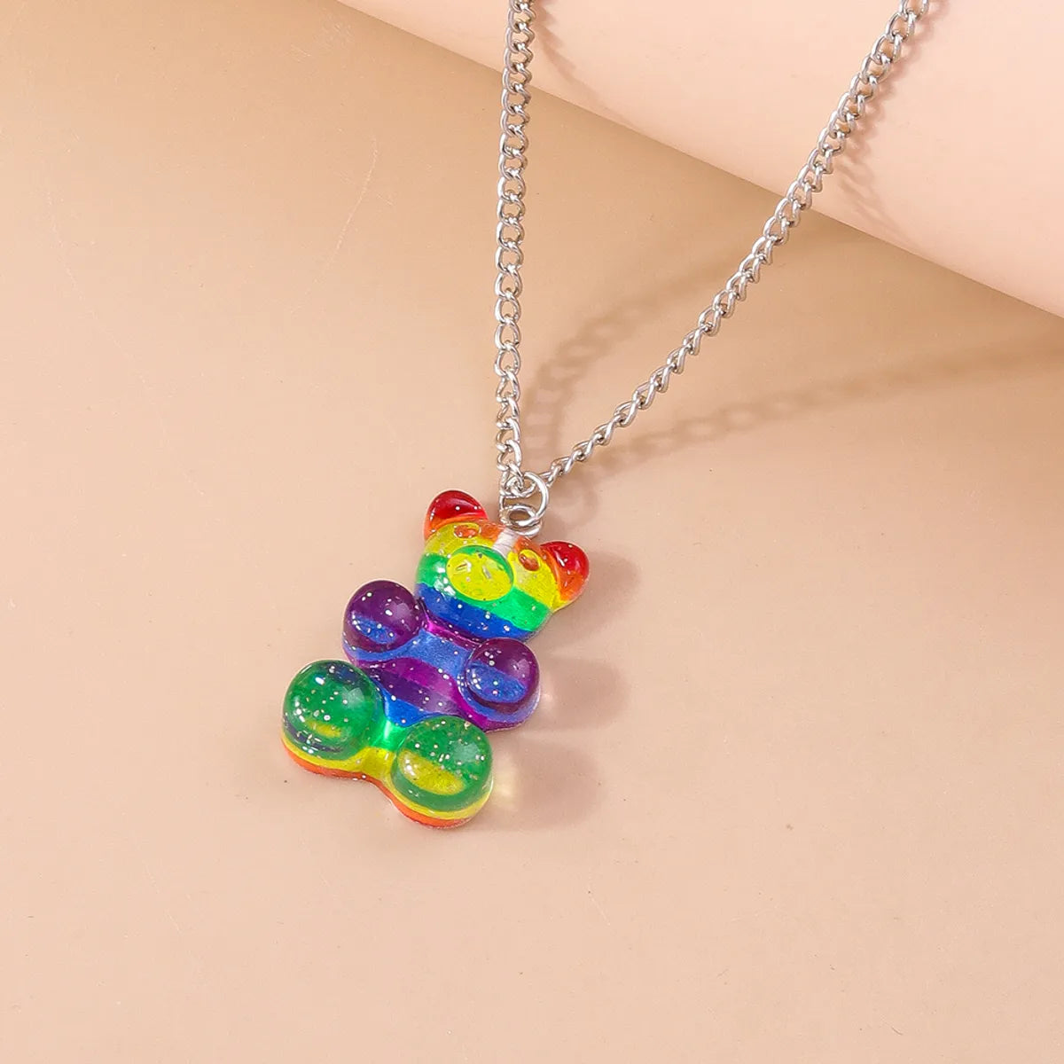 Cute Bear Zinc Alloy Wholesale Pendant Necklace