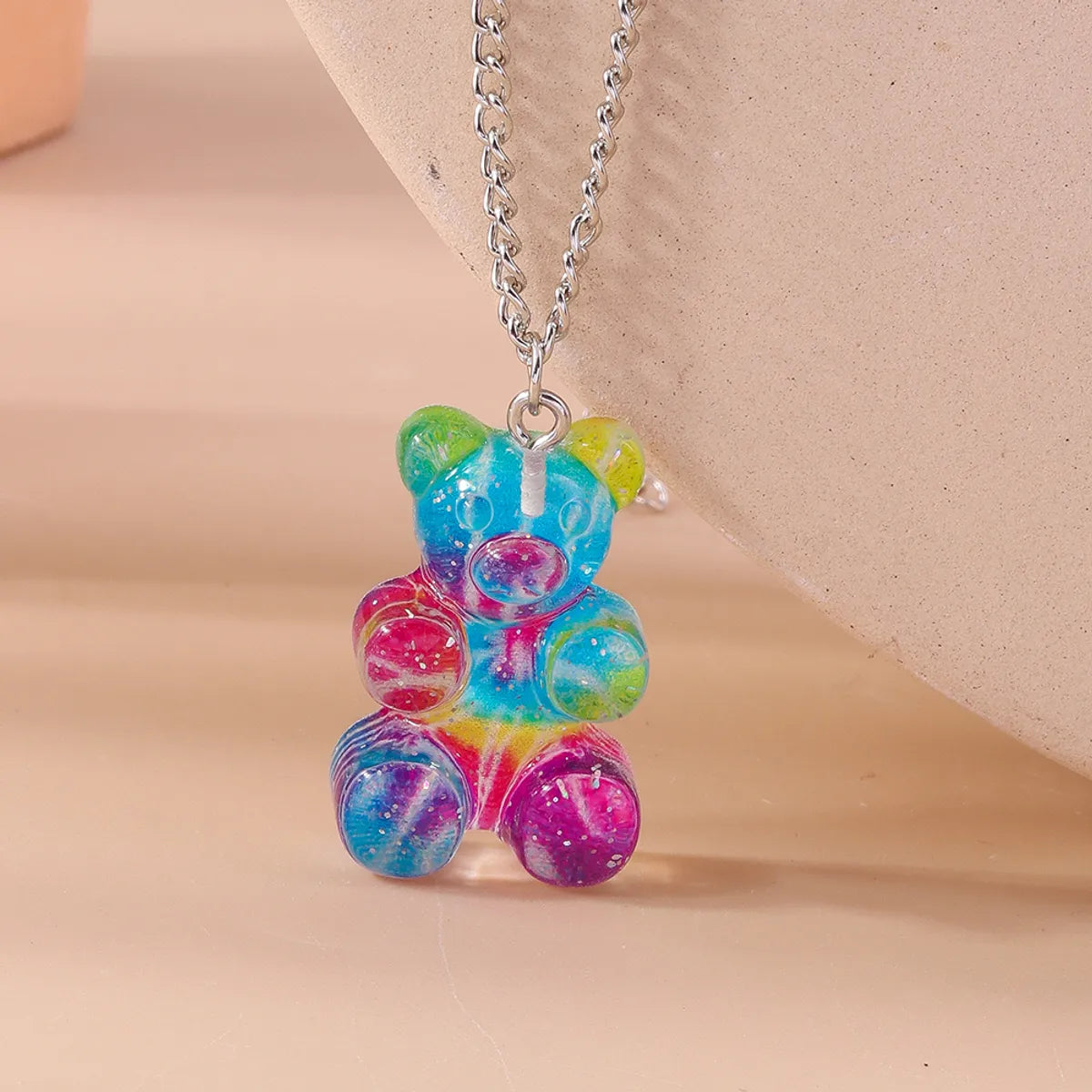 Cute Bear Zinc Alloy Wholesale Pendant Necklace