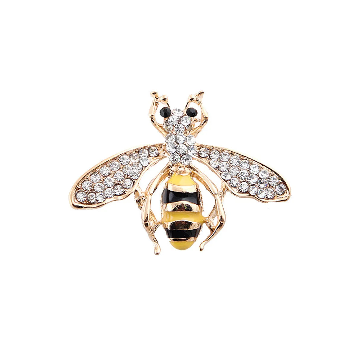 Cute Bee Alloy Inlay Rhinestones Unisex Brooches