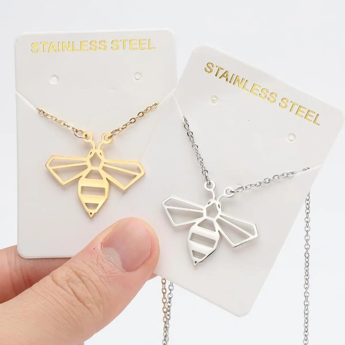 Cute Bee Titanium Steel Plating Necklace