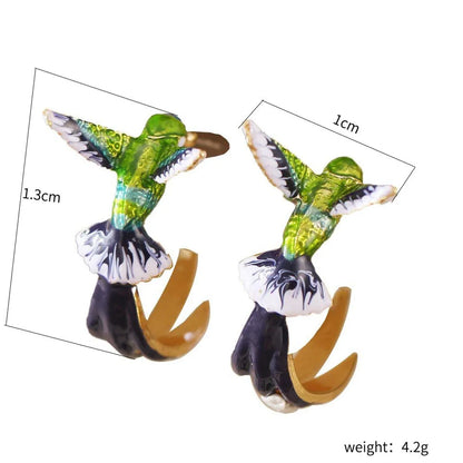 Cute Bird Copper Plating Earrings 1 Pair