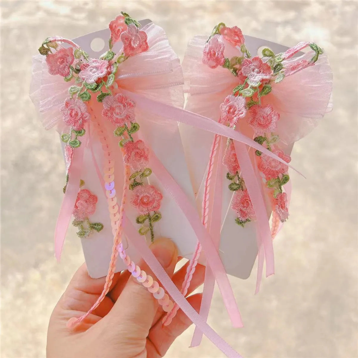 Cute Bow Knot Cloth Hair Clip