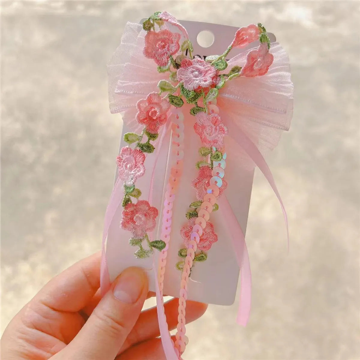 Cute Bow Knot Cloth Hair Clip