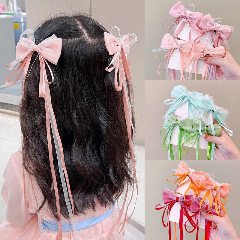 Cute Bow Knot Cloth Hair Clip