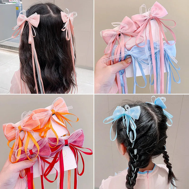 Cute Bow Knot Cloth Hair Clip