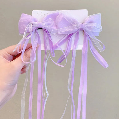 Cute Bow Knot Cloth Hair Clip