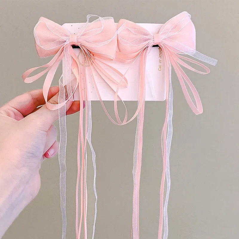 Cute Bow Knot Cloth Hair Clip