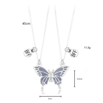 Cute Butterfly Alloy Kid'S Pendant Necklace