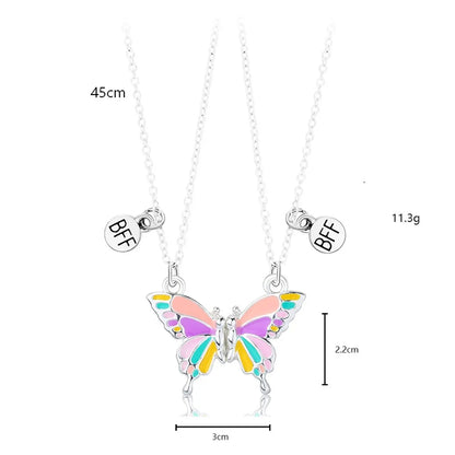 Cute Butterfly Alloy Kid'S Pendant Necklace