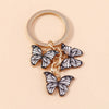 Cute Butterfly Metal Women'S Bag Pendant Keychain