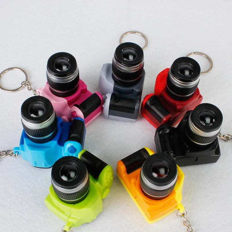 Cute Camera Plastic Unisex Bag Pendant Keychain